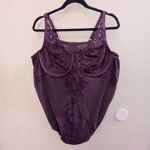 Torrid Plum Lace Underwire Bodysuit